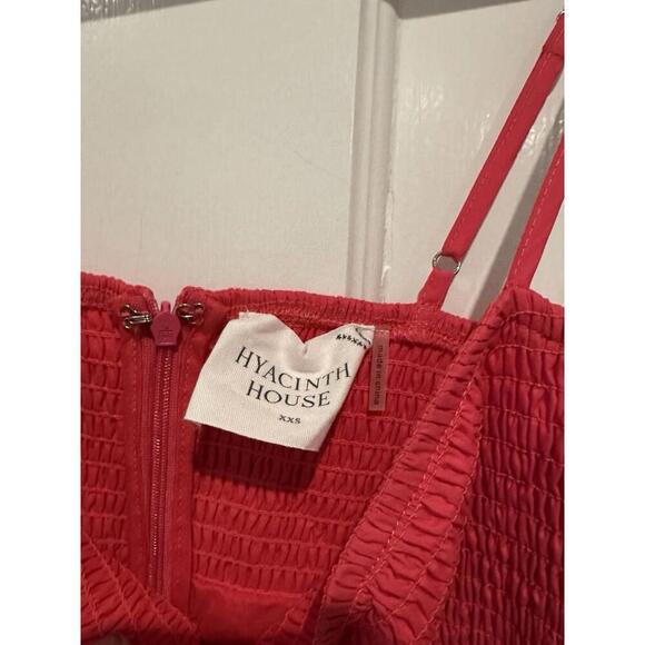 Tuckernuck Hyacinth House Watermelon Pink Serafina Midi Dress NWT XXS 2XS - Picture 4 of 5